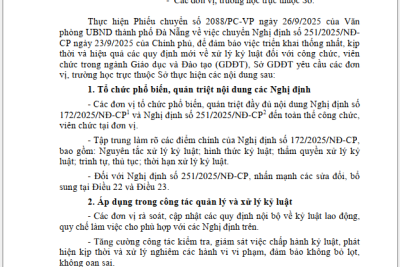 TRIỂN KHAI NGHỊ ĐỊNH CỦA CHÍNH PHỦ VỀ XỬ LÝ KỶ LUẬT CÁN BỘ, CÔNG CHỨC
