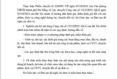 TRIỂN KHAI HƯỚNG DẪN ĐỊNH GIÁ, THẨM ĐỊNH GIÁ SẢN PHẨM, DỊCH VỤ CNTT, CHUYỂN ĐỔI SỐ