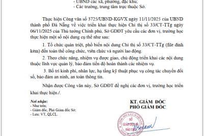 TRIỂN KHAI THỰC HIỆN CHỈ THỊ SỐ 22/CT-TTg NGÀY 06/11/2025 CỦA THỦ TƯỚNG CHÍNH PHỦ