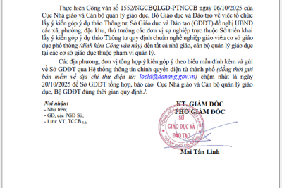 TỔ CHỨC LẤY Ý KIẾN GÓP Ý DỰ THẢO THÔNG TƯ