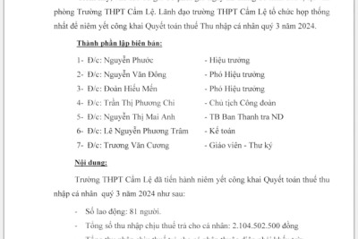 BIÊN BẢN NIÊM YẾT CÔNG KHAI QUYẾT TOÁN THUẾ THU NHẬP CÁ NHÂN QUÝ 3 NĂM 2024